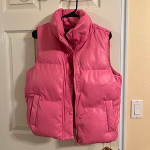 New Look Vibrant Pink Quilted Vest